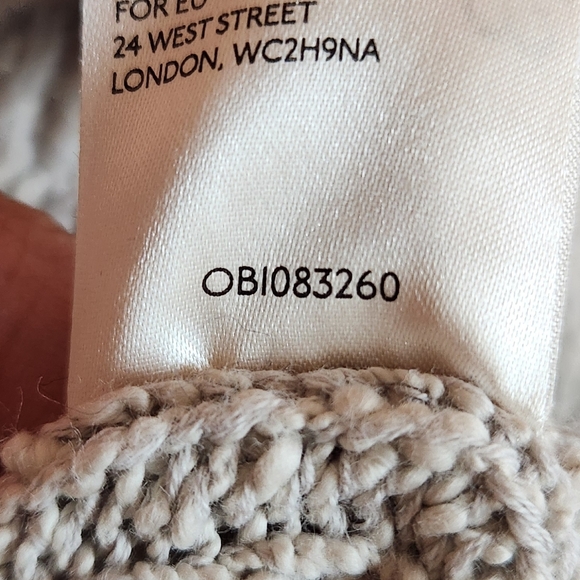 FREE PEOPLE Light Gray Sunset Drive Open Knit Oversized Long Line Cardigan Large - Picture 9 of 9